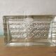 Molded glass pencil holder