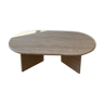 Table basse en travertin rectangulaire