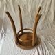 Thonet style Art Nouveau bistro stool in curved wood