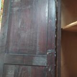 Old cabinet door carved solid oak