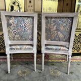Paire de fauteuils cabriolets de style Louis XVI