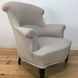 Napoleon III toad armchair forms lambrequin