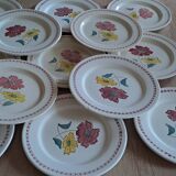 13 assiettes anciennes DDP France, années 1950-60