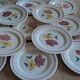 13 antique DDP France plates, 1950s-60s