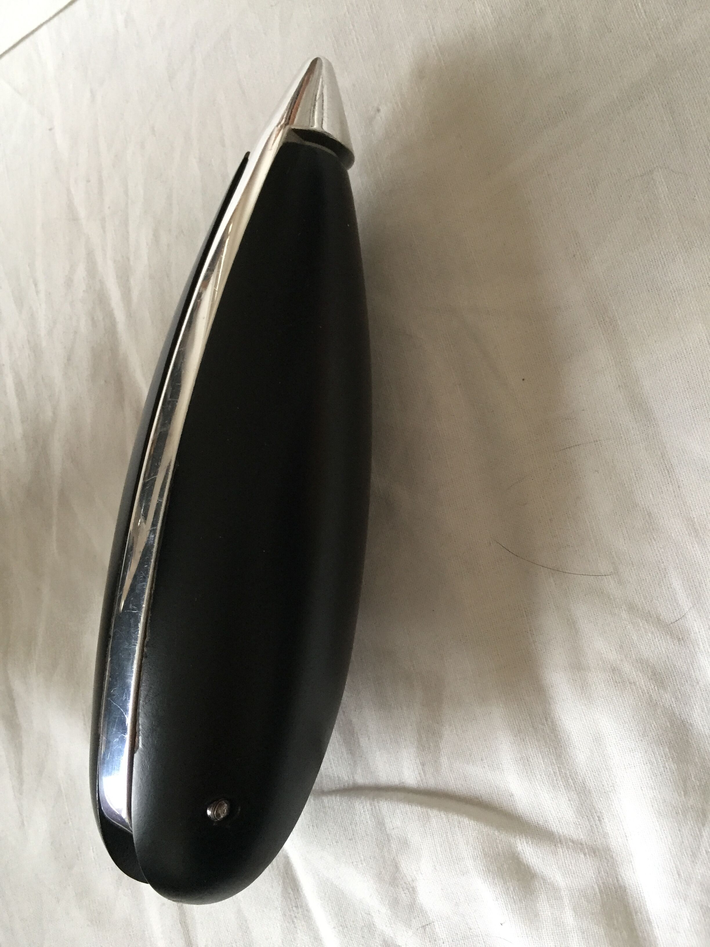 Retractable wood design hook black wood