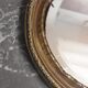 Old brass mirror