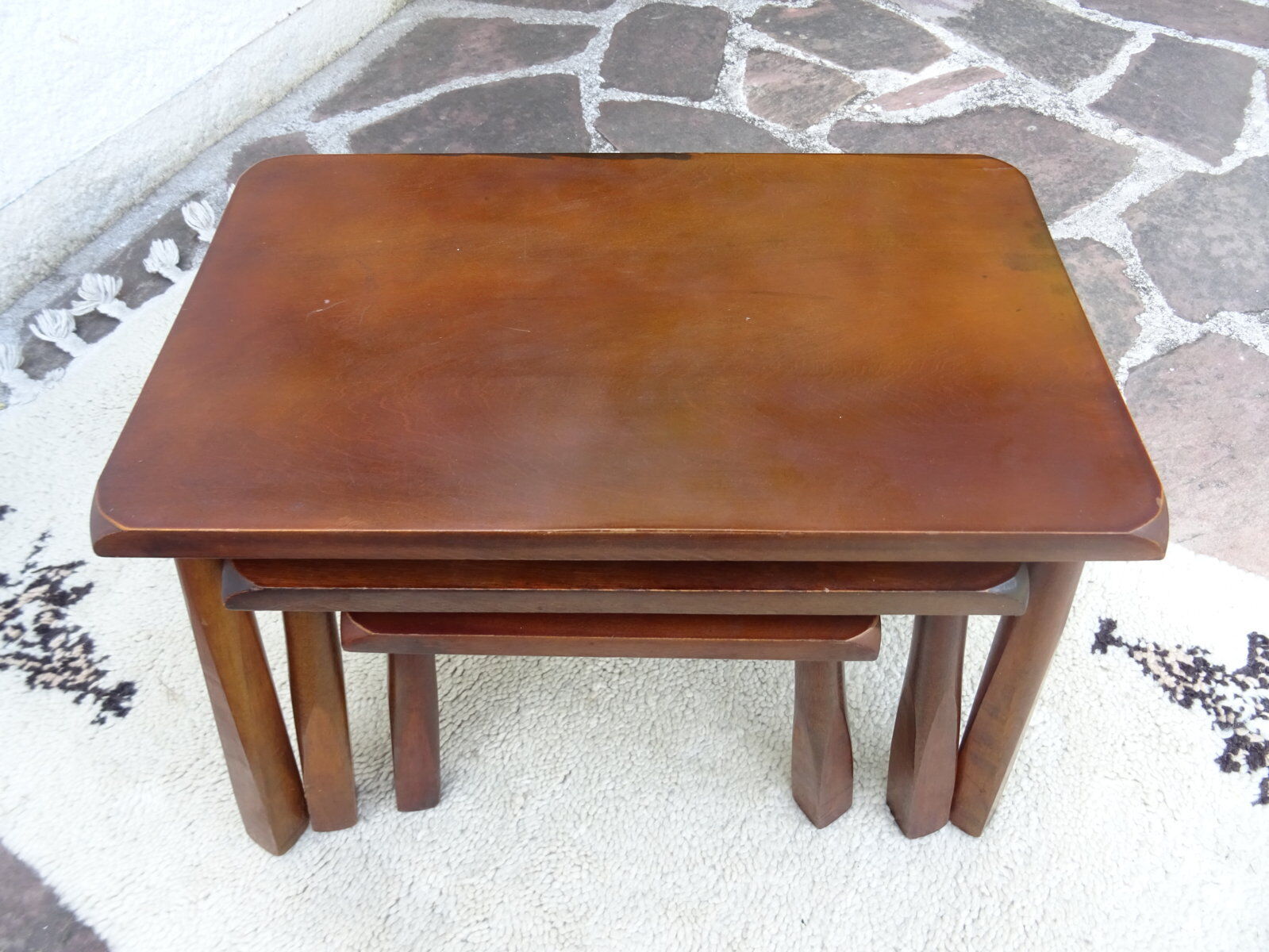 Brutalist nesting tables
