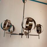 Chrome chandelier 5 spheres