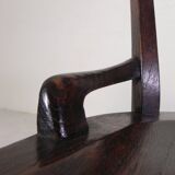 Oak desk chair, studio chair, height adjustable, 1930s