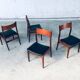 Mid-Century Scandinavian Modern Teak Dining Chairs, Set of 4