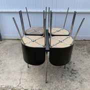 Fusion model table and 4 chairs set by Sandra Kragnert Swedish 90s
