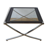 Chrome coffee table from the 1970s.