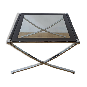 Chrome coffee table from the 1970s.