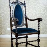 Antique Eclectic Carved Armchairs, 1890s
