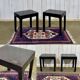 Paire de tables d'appoint en bois peint des années 70
