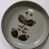 6 small vintage Arnon stoneware flower deep plates