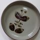 6 assiettes creuses vintage à décor de fleur en grès Arnon