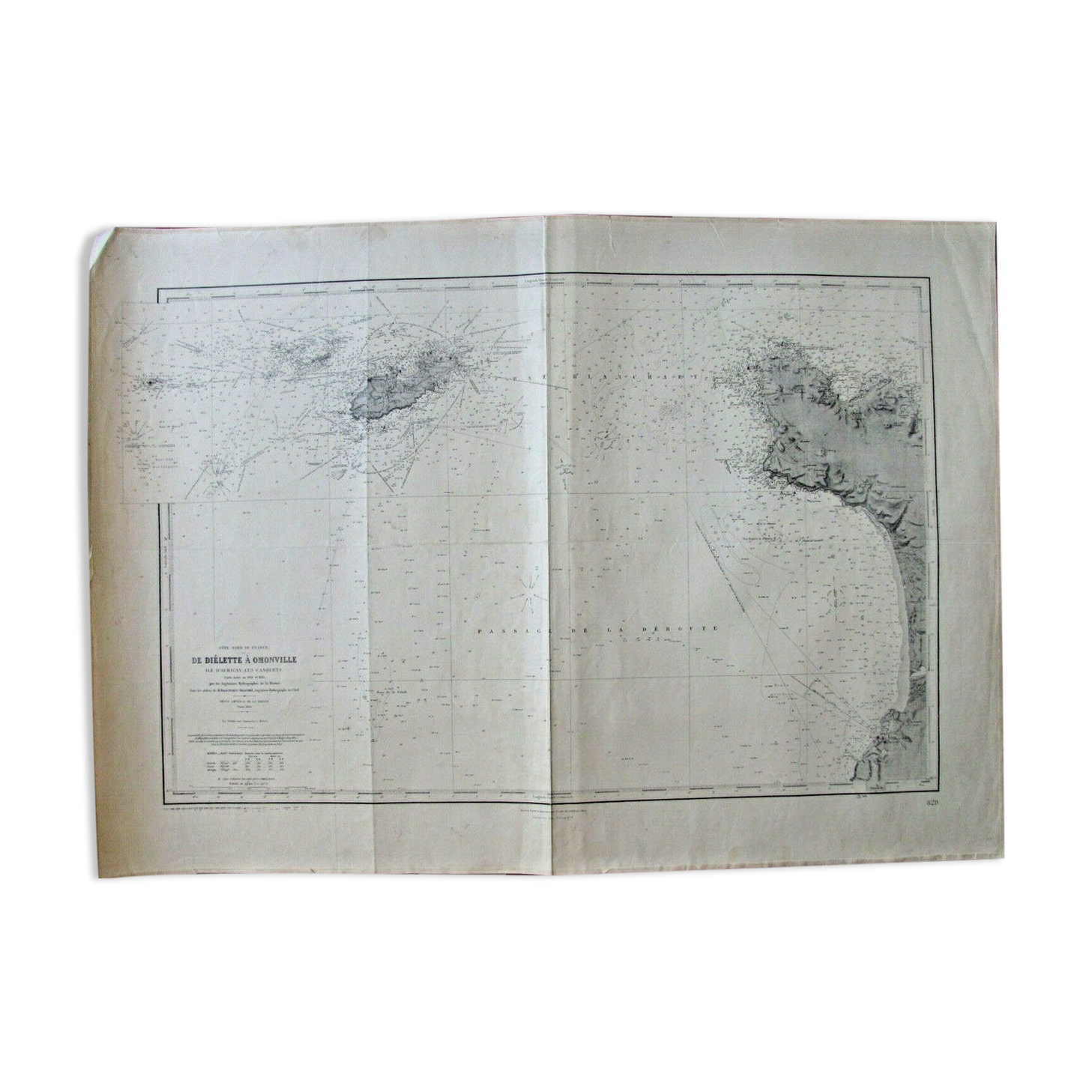 Nautical chart From Diélette to Omonville - Guernsey