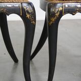 2 chaises anciennes en nacre de style chinois, Angleterre XIXe siècle