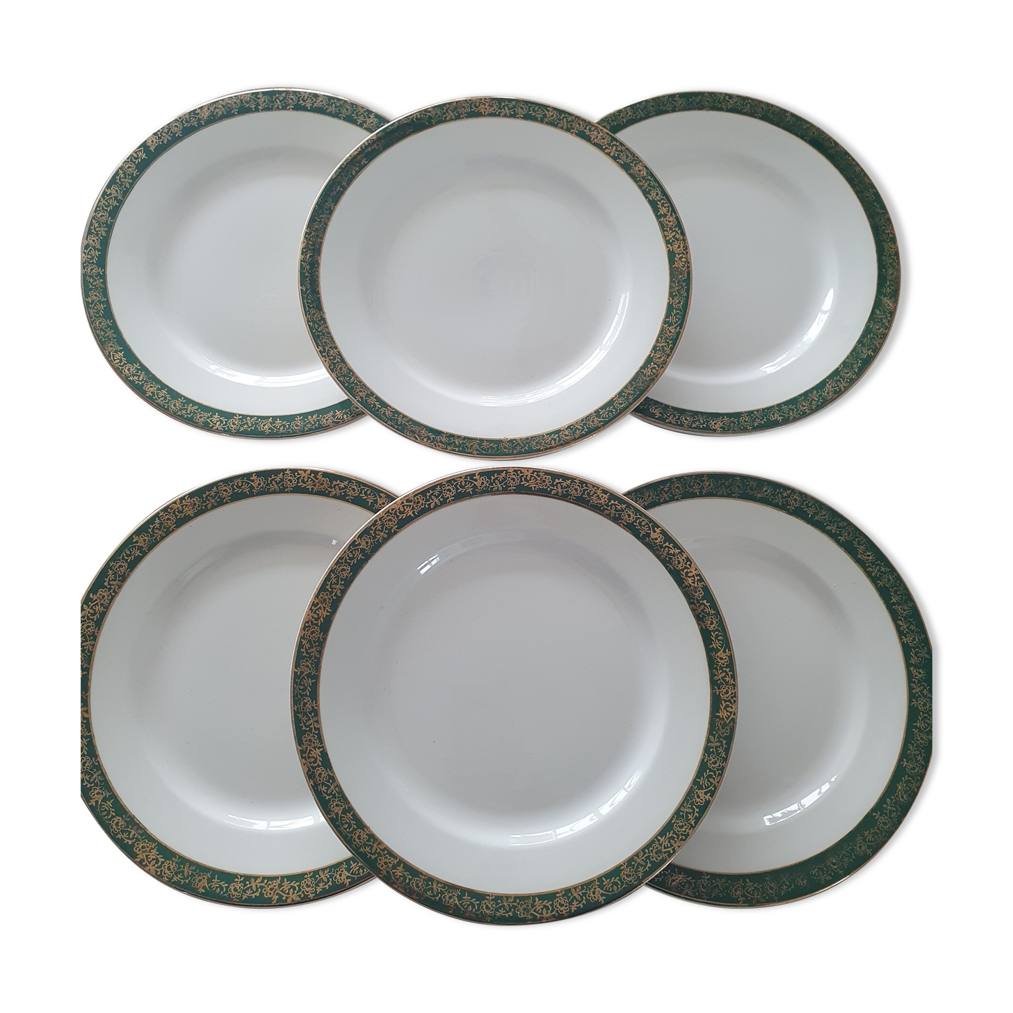 Lot 6 Golden plates Digoin