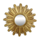 Small Sun Mirror Sunburst Mirror Gold Leaf Convex 24cm