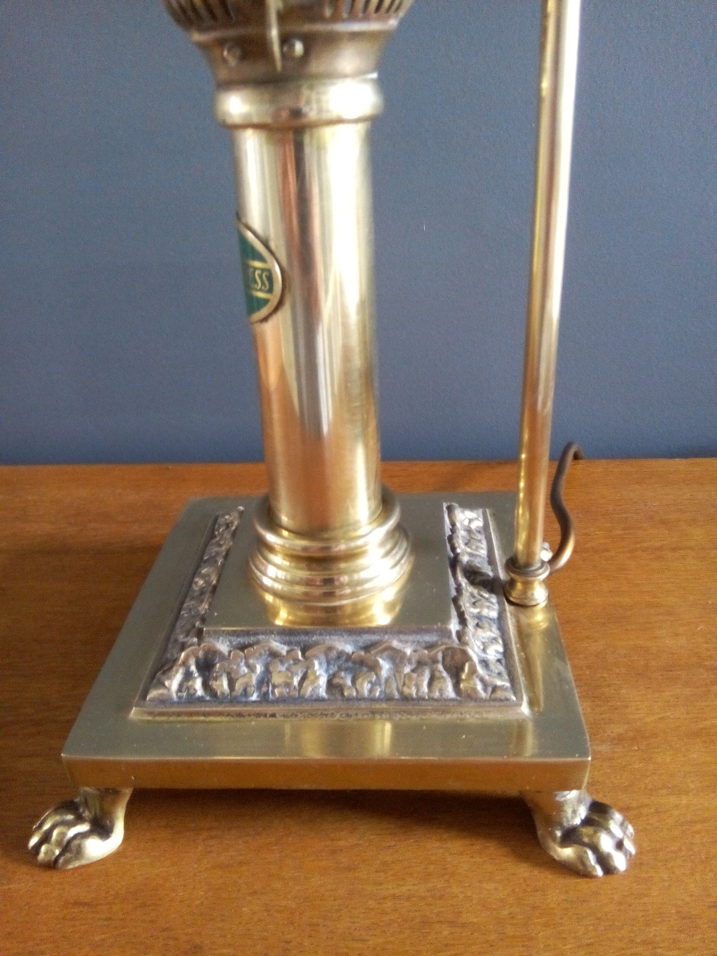 Contemporary laying lamp " orient express " bronze