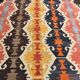 8x12 Kilim Red & Navy Blue Persian Kilim Rug, 255x376Cm