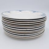 12 assiettes Terre de Fer U&C Sarreguemines