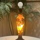Lamp base - Acid-etched glass - Gallé style