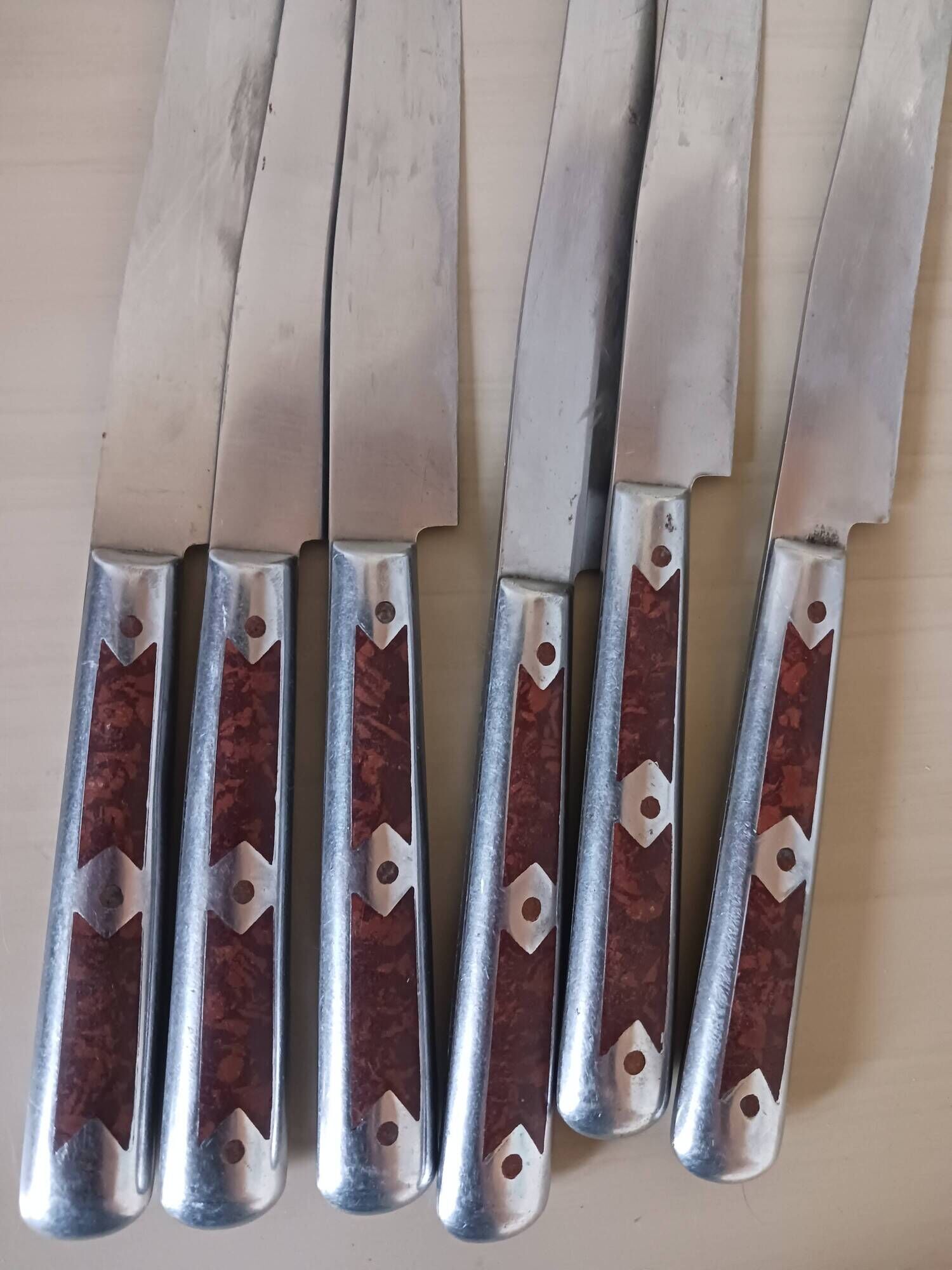 Art Deco style knives.