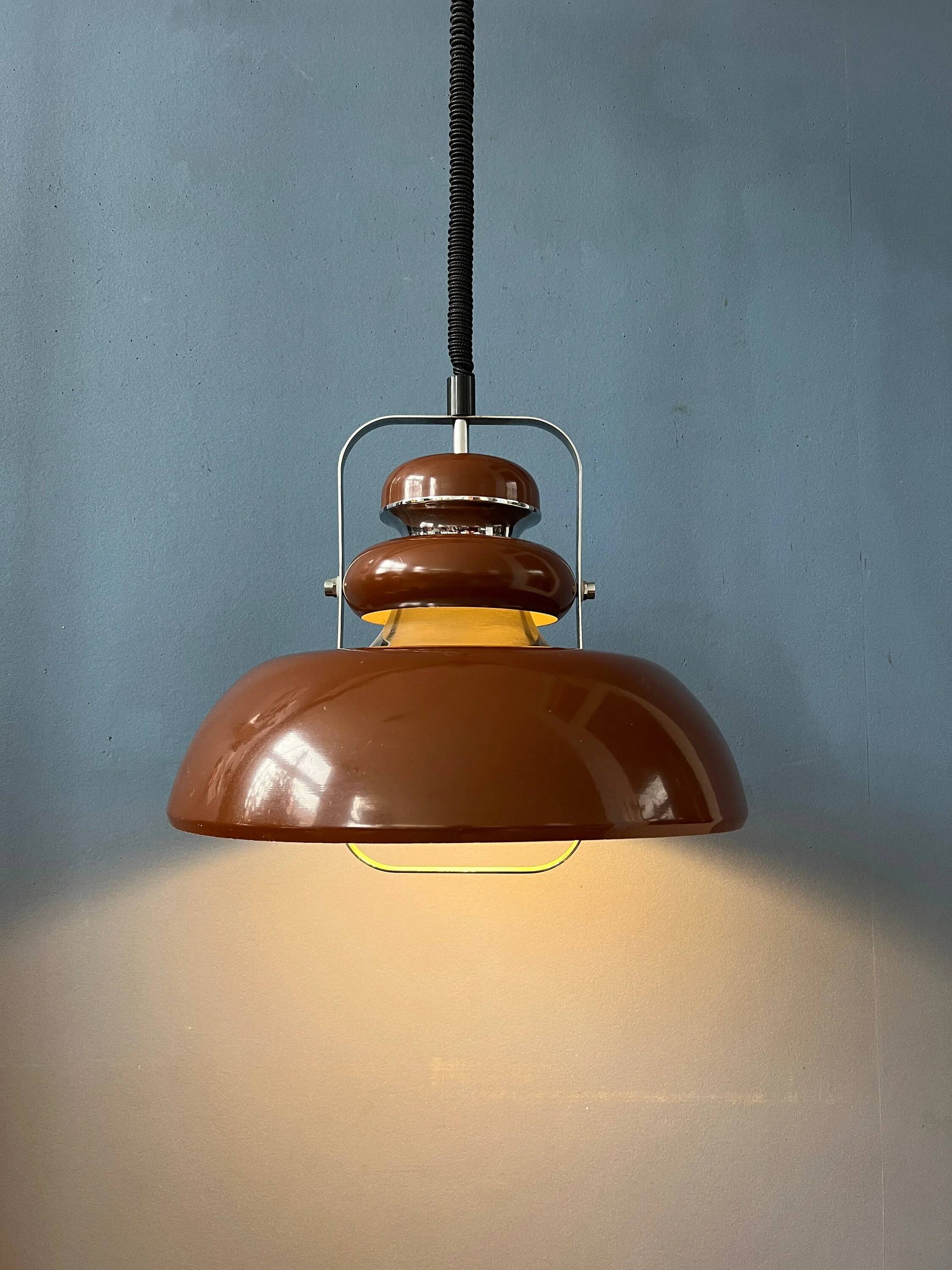 Suspension marron Space Age Mid-Century Anvia