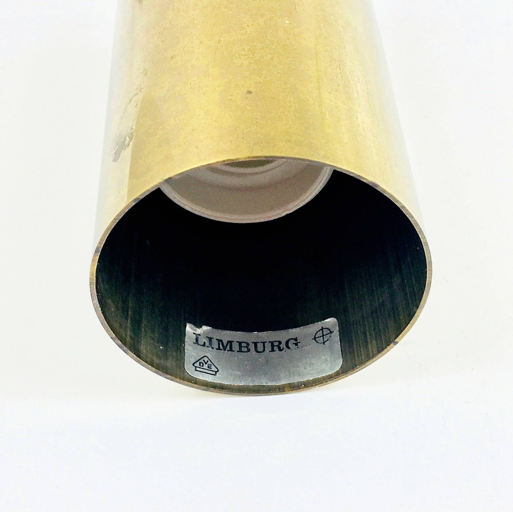 Mid-Century Bubble Glass & Brass Ceiling Light/Pendant by Helena Tynell for Limburg, Germany, 1960s