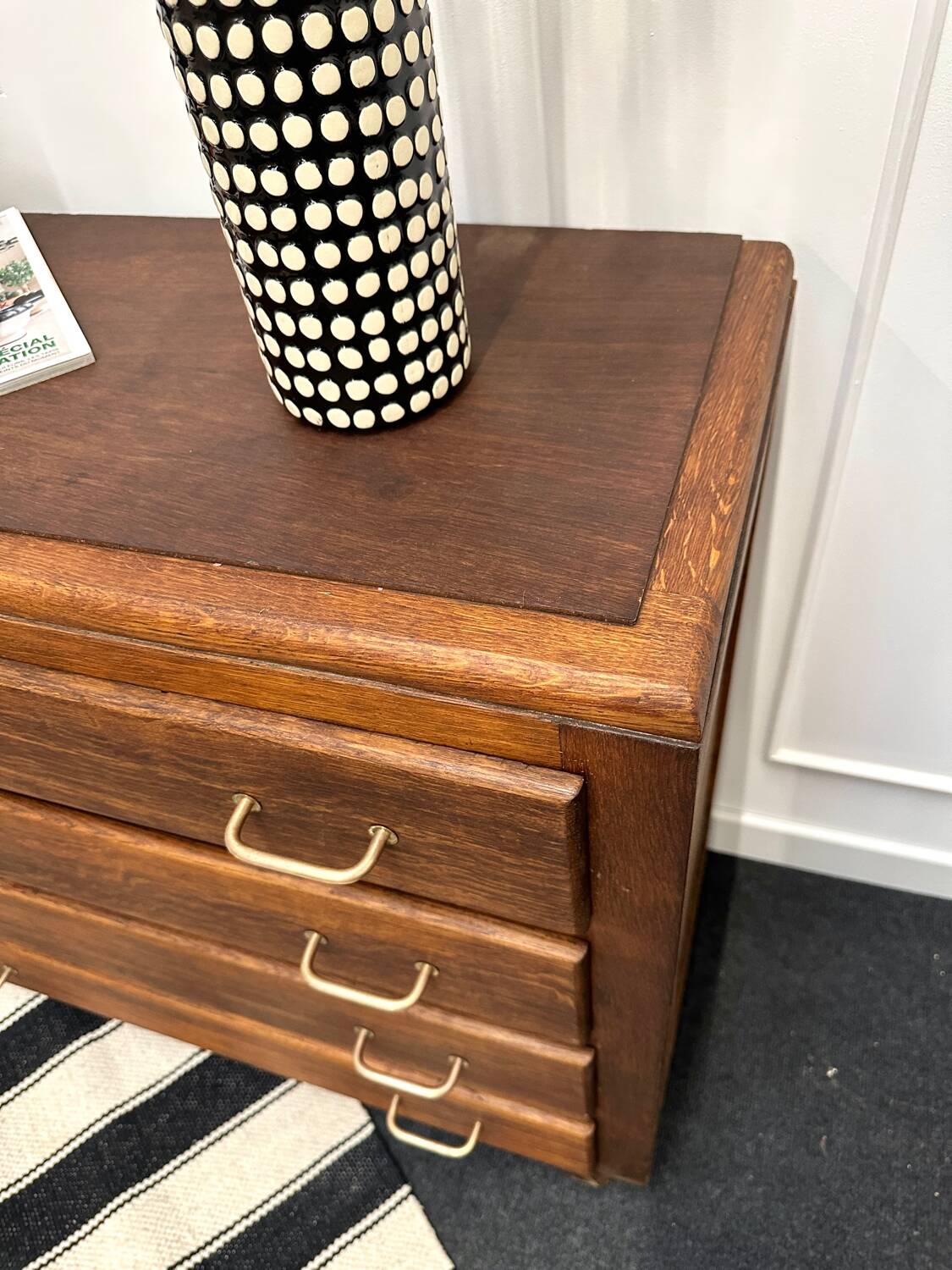 Commode pieds compas vintage