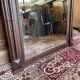 Large antique trumeau mirror in solid oak – Henri II style