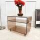Smoked plexiglass coffee table