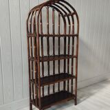 Vintage rattan shelf