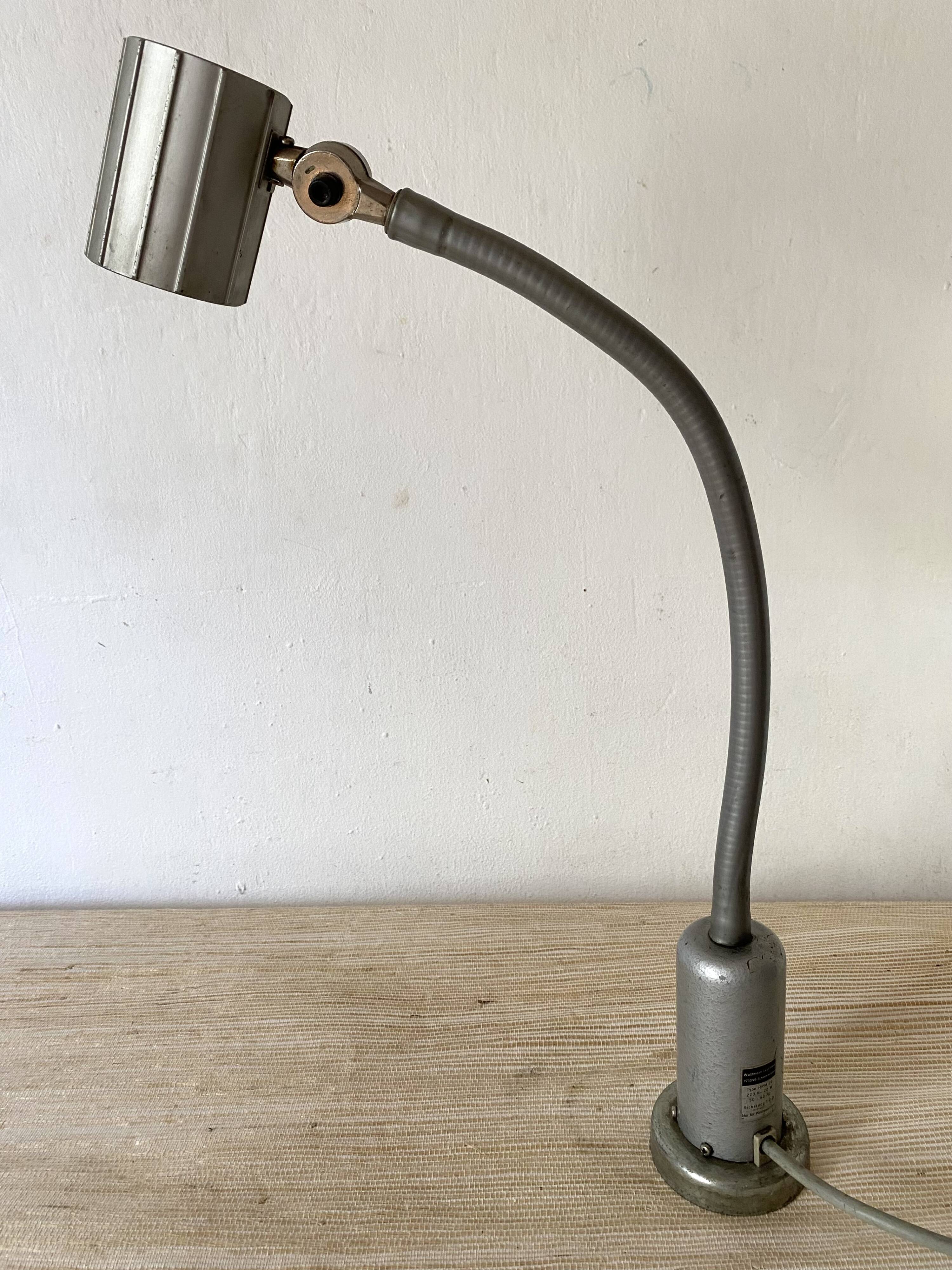 Industrial lamp, Waldmann HPM20 workshop lamp with magnet.