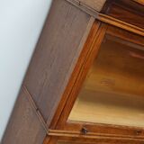 Bibliothèque en chêne allemand avec portes pliantes, vers les années 1900