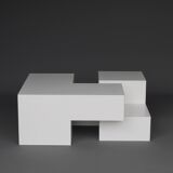Table basse sculpturale minimaliste, années 1980