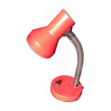 Articulated red desk lamp