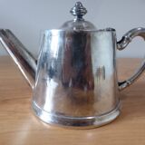 Théière en métal argenté potier vintage