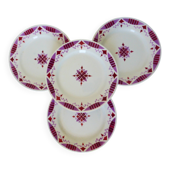 4 assiettes plates du Moulin des Loups et Hamage Madeleine 2106191