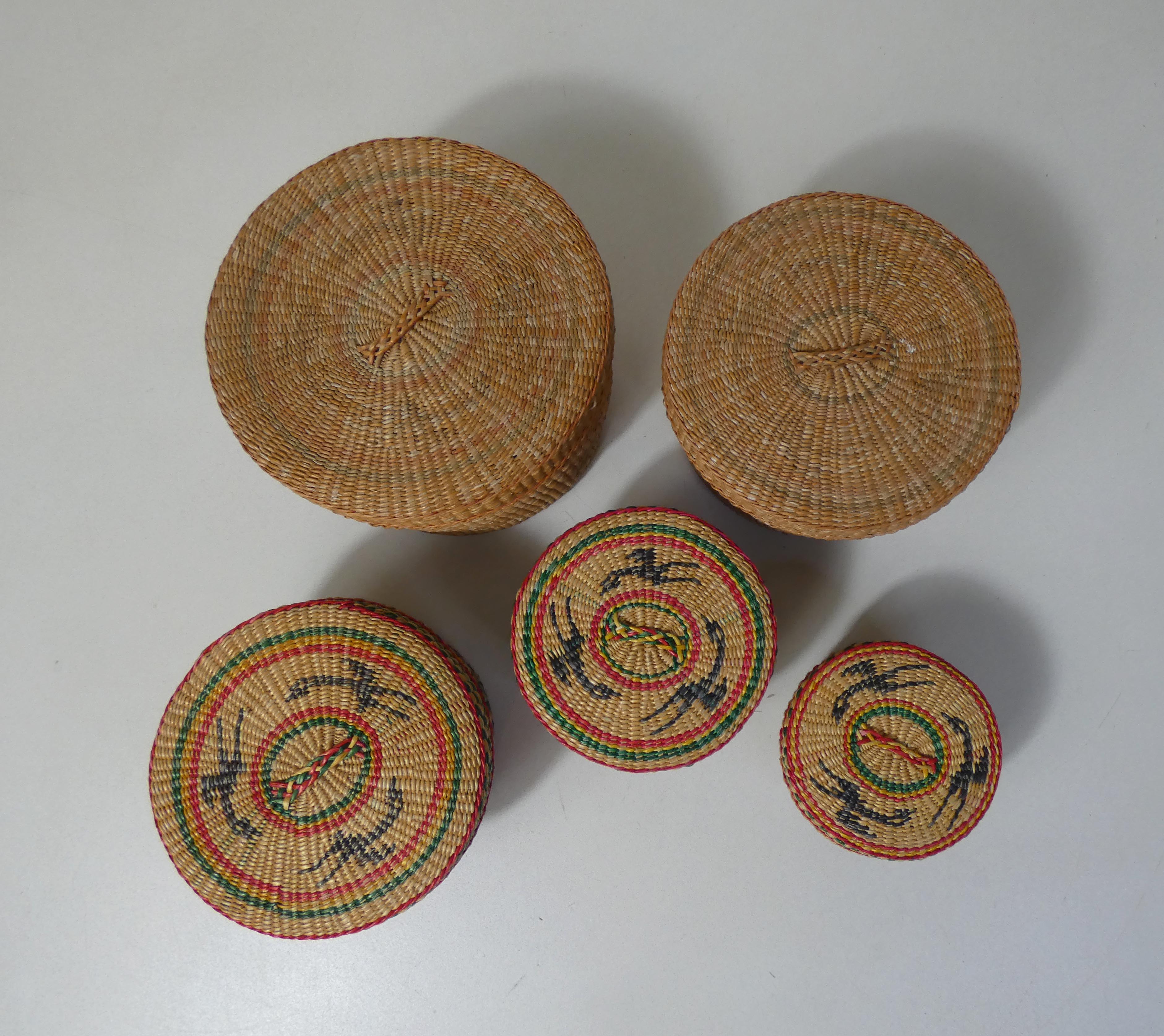 Rattan trundle boxes