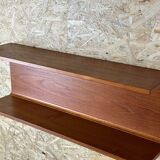 60s 70s teak wall shelf shelf Pedersen & Hansen Viby J. Denmark Design
