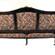 Large Napoleon III bench in blackened wood