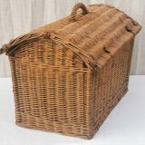 Large vintage wicker basket