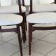 Suite 4 chaises Teck par Wilkhan pour Georg Leowald  Allemagne 1960