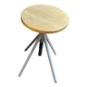 Vintage round wooden stool