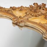 Timeless decorative rococo style gilted mirror in resin, Belgium 1950s