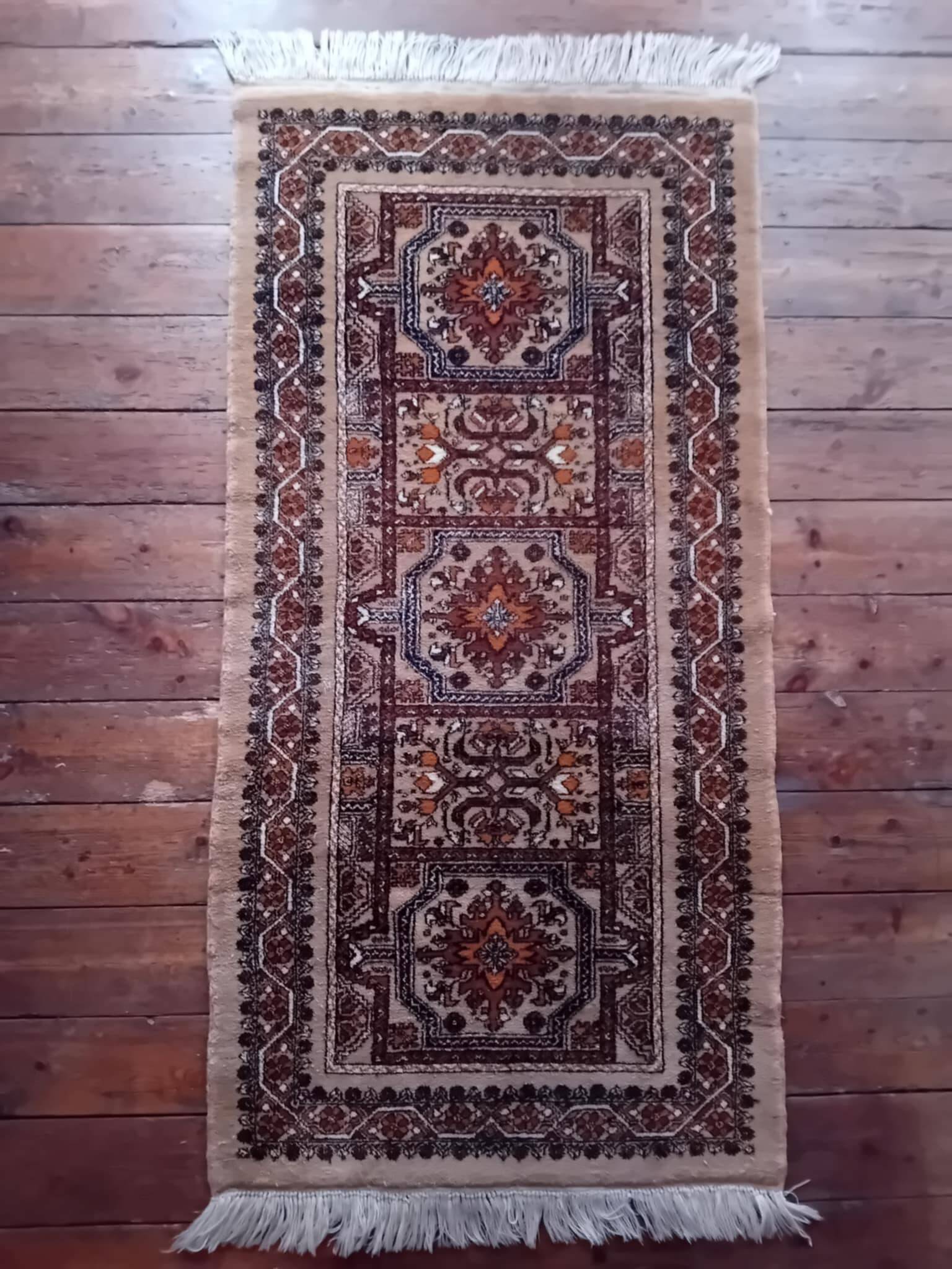 Antique handmade Berber Rabat rug